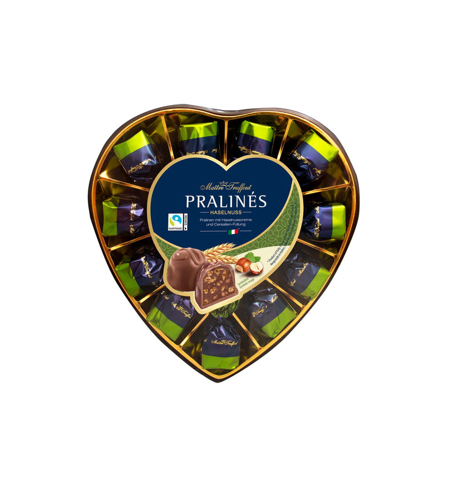 Pralinen Milchschokolade Haselnuss & Cerealien Herz 165g