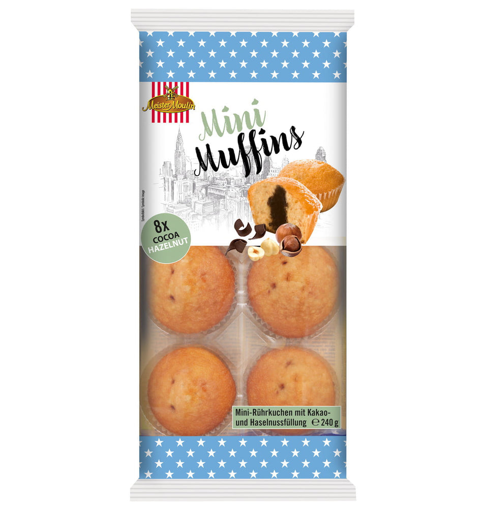 Mini Muffins Cocoa & Hazelnut 8er 240g