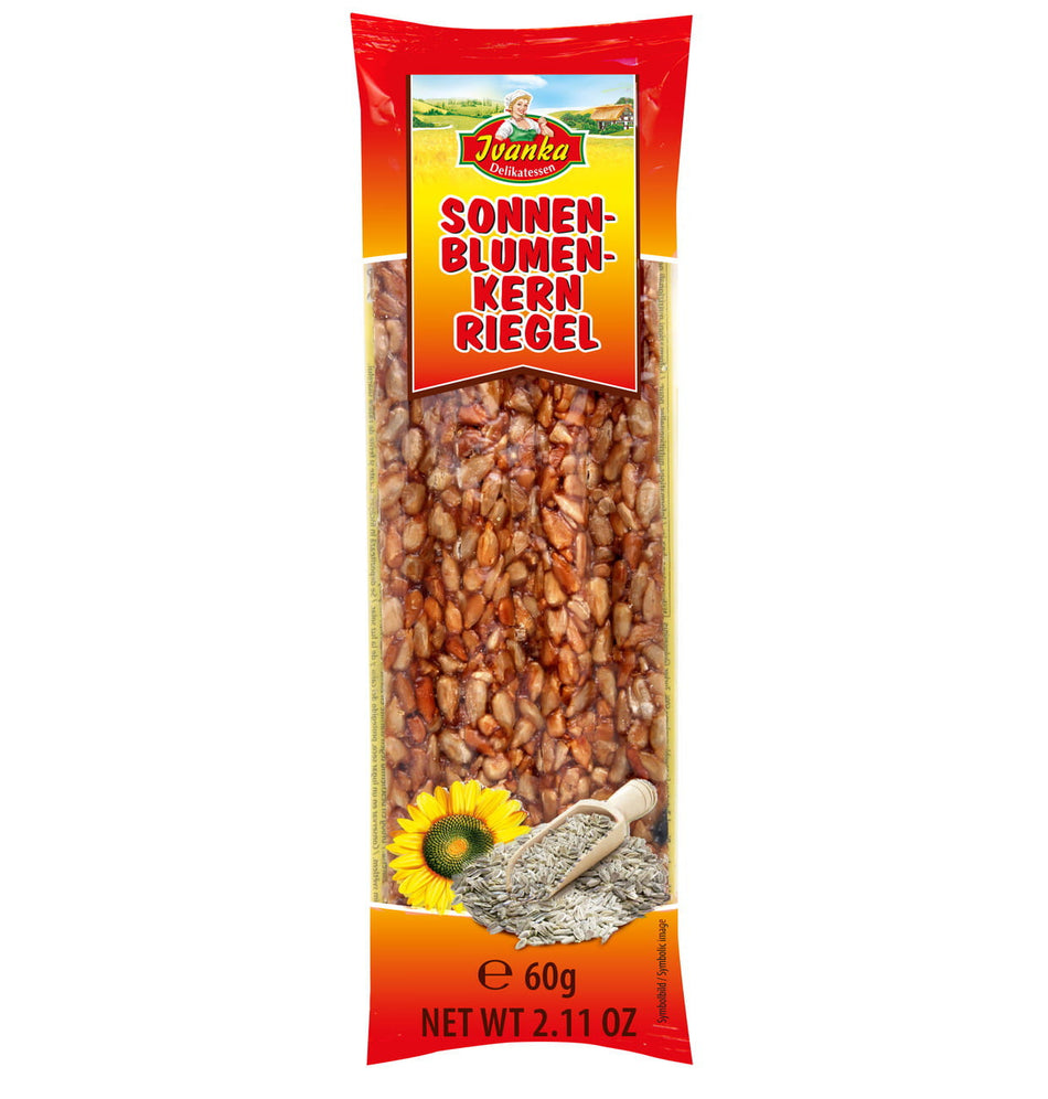 Karamellisierter Sonnenblumenkern-Riegel 60g