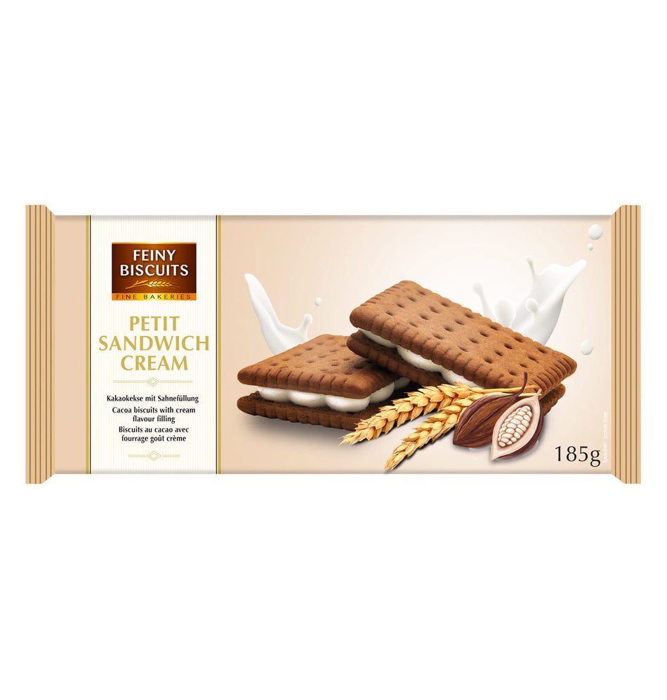 Sandwich Kekse Kakao mit Cremefüllung 185g