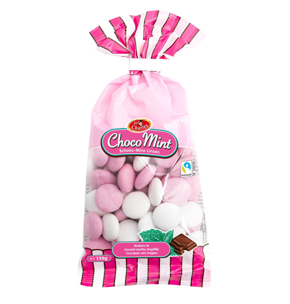 Schokolade Dragées mit Pfefferminzgeschmack 150g