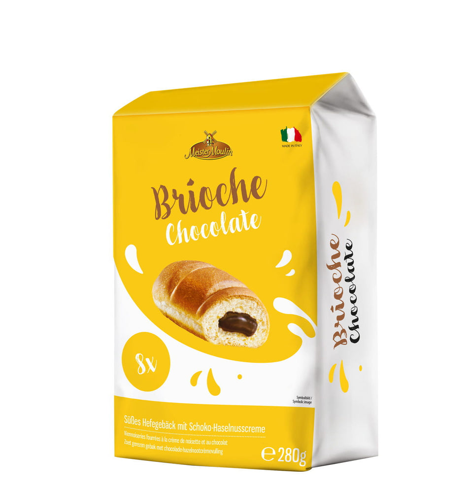 Brioches mit Schokolade-Haselnusscremefüllung 280g