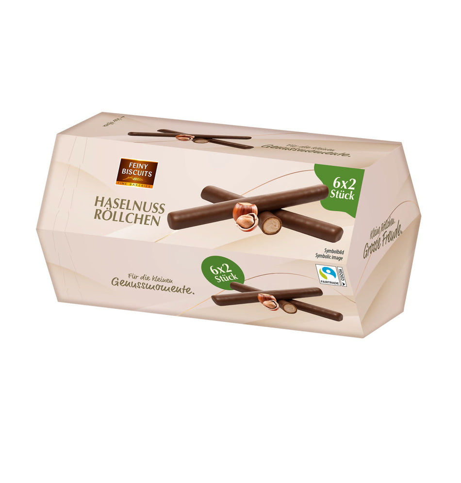 Waffelröllchen Haselnuss 150g (6x25g)