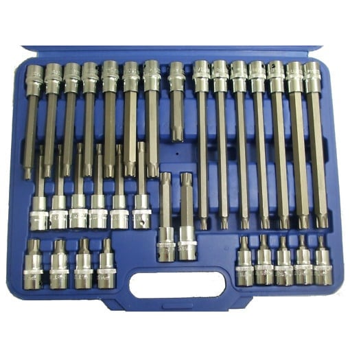 Stahlkaiser 1/2"  RIBE Bit-Stecknuss- Steckschlüssel Satz 32 tlg.