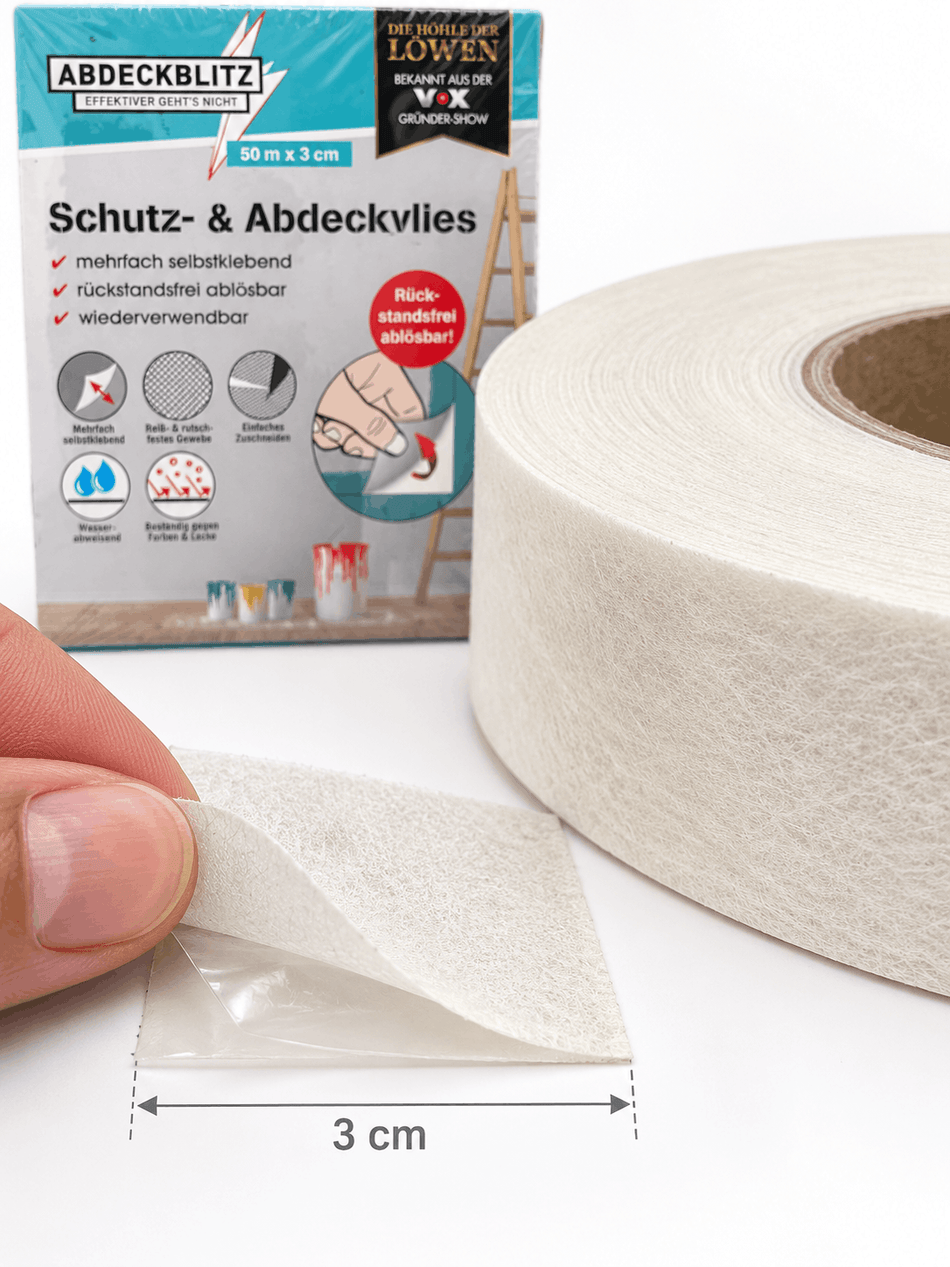 Abdeckblitz Schutz- & Abdeckvlies 0.03 x 50 m Selbstklebend