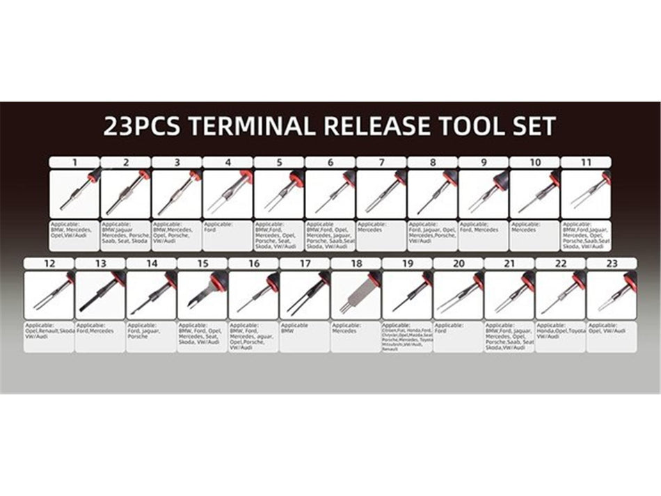 23 tlg. Universal Auspinwerkzeug Set
