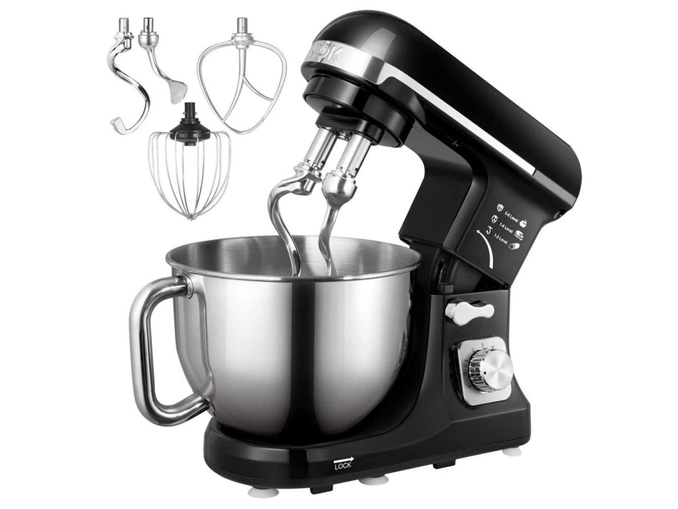 AICOK Teigmaschine 5L 1000W Knetmaschine Küchenmixer Küchenhelfer