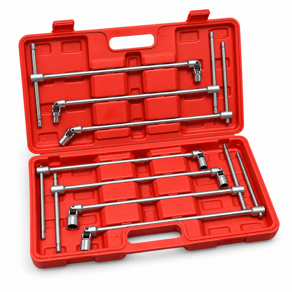 Zündkerzenschlüssel T-Griff Gelenkschlüssel Satz 8-19 mm 7 tlg.