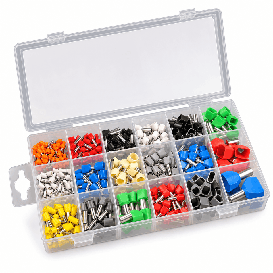 Standford Aderendhülsen 0.5-16mm²  isoliert Einzeln in Kunststoffbox 300 tlg. Sortiment
