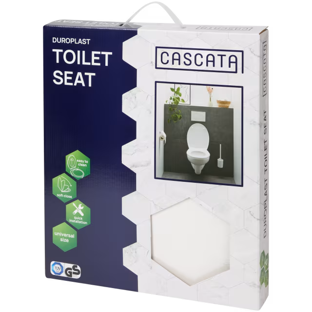 Cascata WC-Brille Soft Close + Easy Clean schwarz