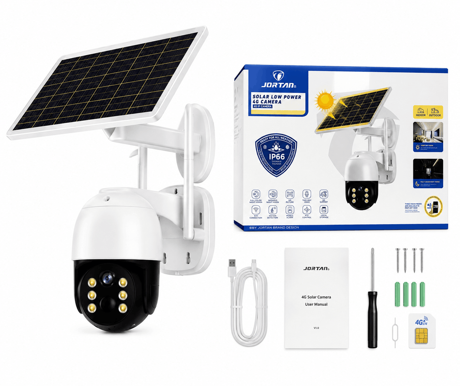 Jortan Solar Kamera Outdoor  mit Simkarte 4G IP66