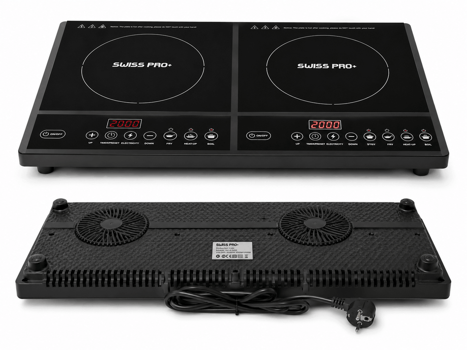 Induktion Kochplatte Doppel Elektrisch mit Timer 4000W
