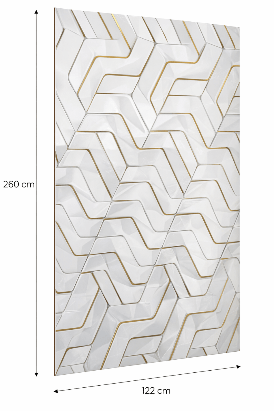 Wandpaneele Wandverkleidung Wandplatten PVC Marmoroptik Hochglanz  260 x 122 cm 01250