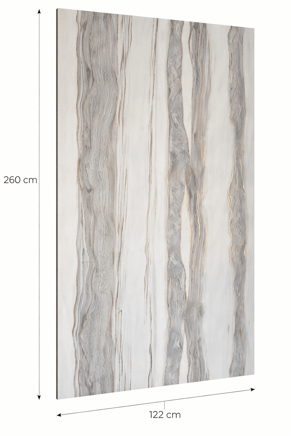 Wandpaneele Wandverkleidung Wandplatten PVC Marmoroptik Hochglanz  260 x 122 cm 01030