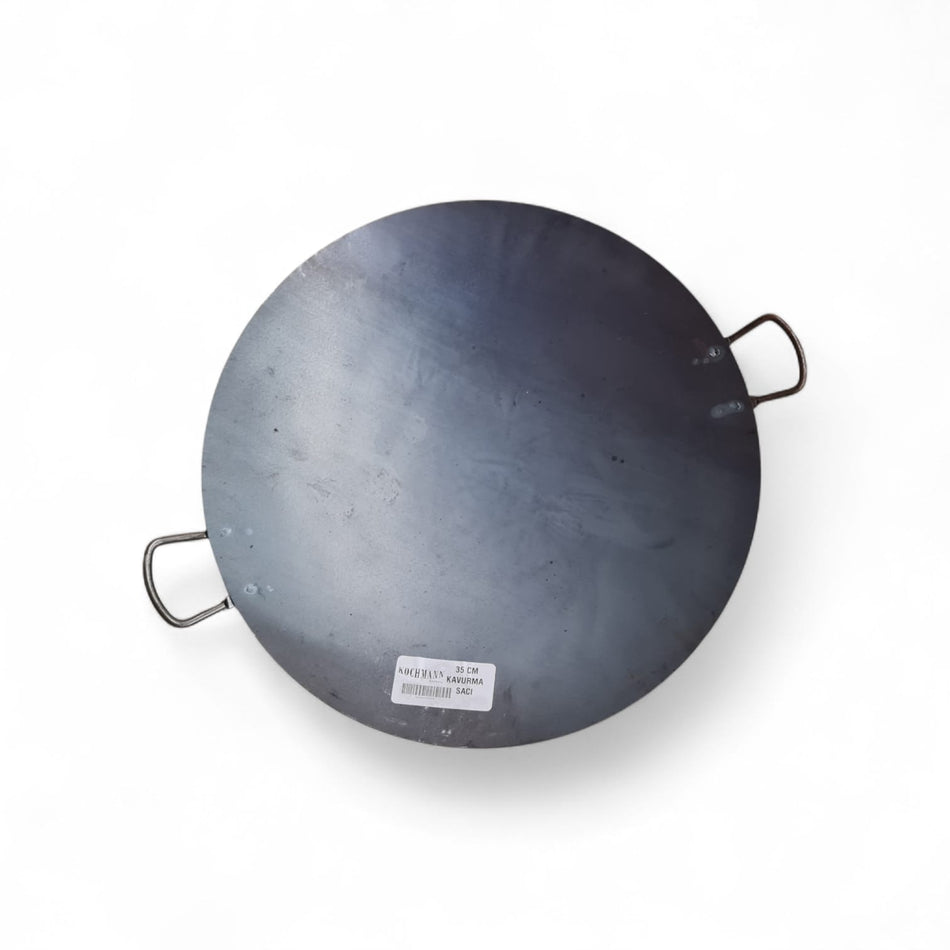 WOK Pfanne Asiapfanne  Ø 24 cm SAC Kavurma Tandir Tava mit Holz Griff