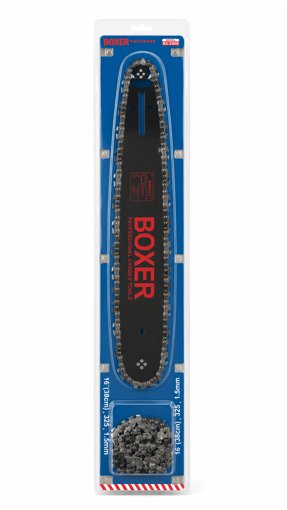 Boxer Ersatz Schwert  2 Ketten 38cm 0,325" 1,5mm