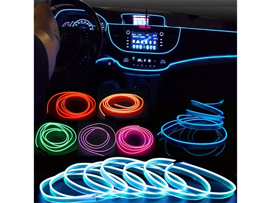LED Ambientebeleuchtung Innenraumbeleuchtung USB Lichtleiste PKW 5 m