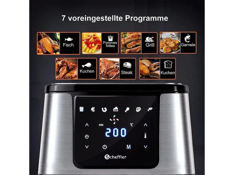 Homelux Heißluftfriteuse 5.5L XXL Airfryer Friteuse Fritteusen 1800W
