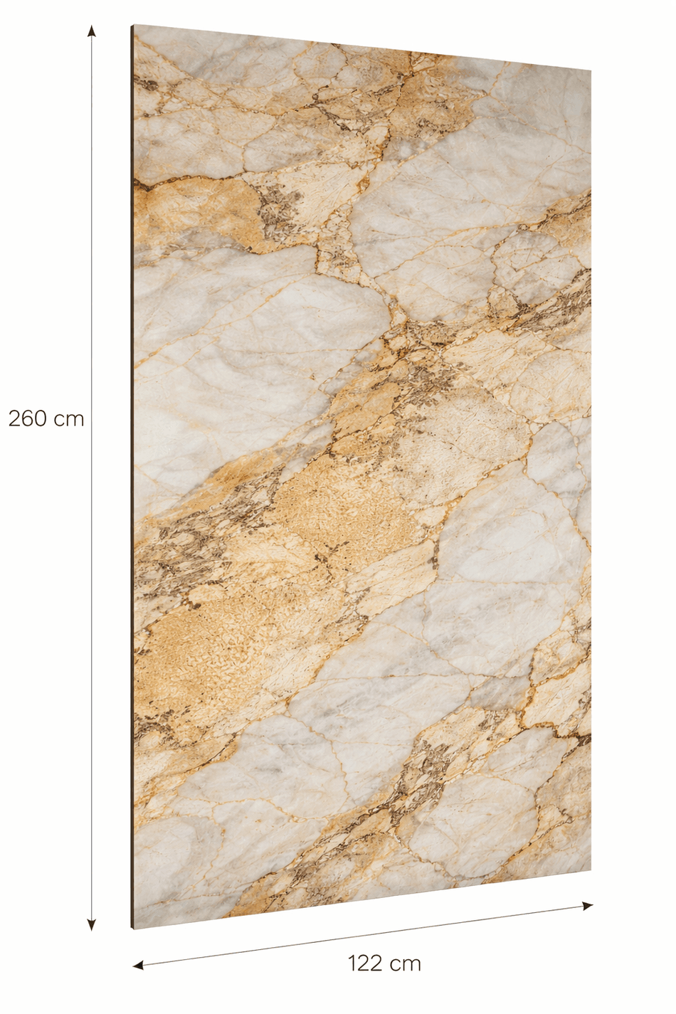 Wandpaneele Wandverkleidung Wandplatten PVC Marmoroptik Hochglanz  260 x 122 cm 01120