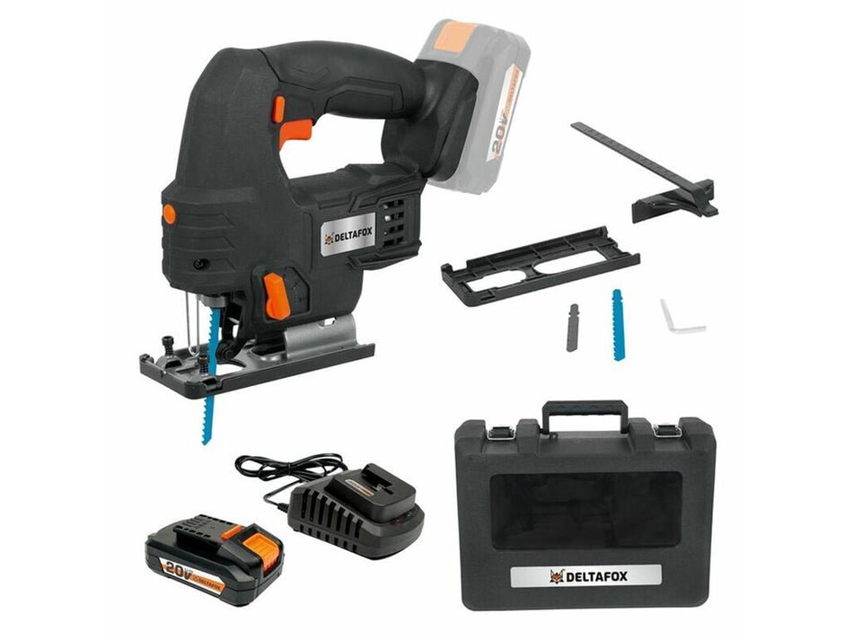 Deltafox Akku Stichsäge Akkusäge 20V - 2Ah