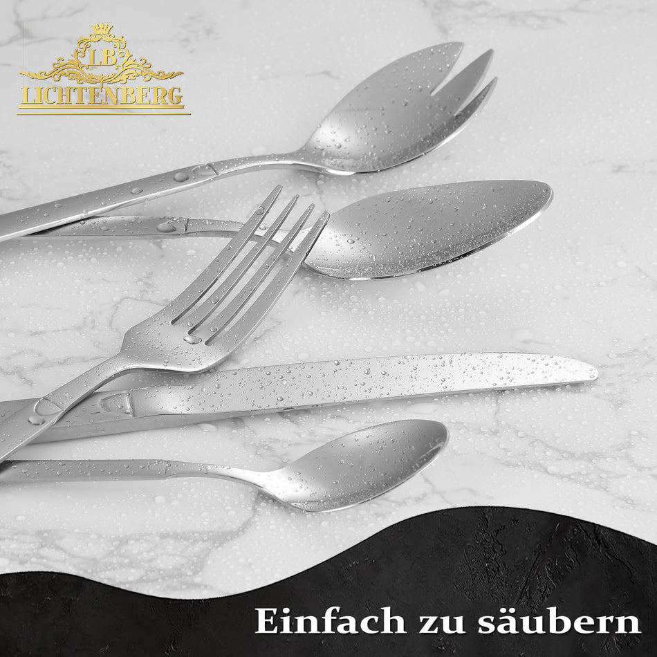 LB Besteck Set  72teilig 18/10 Edelstahl für 12 Personen