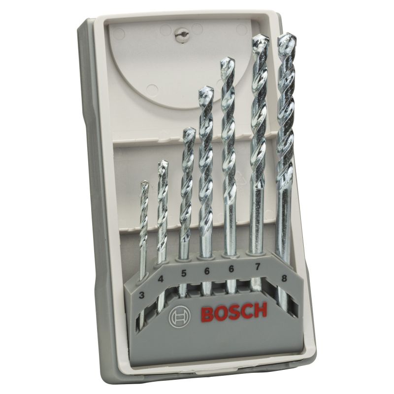 Bosch 7tlg. Steinbohrer Set Impact 3 bis 8mm