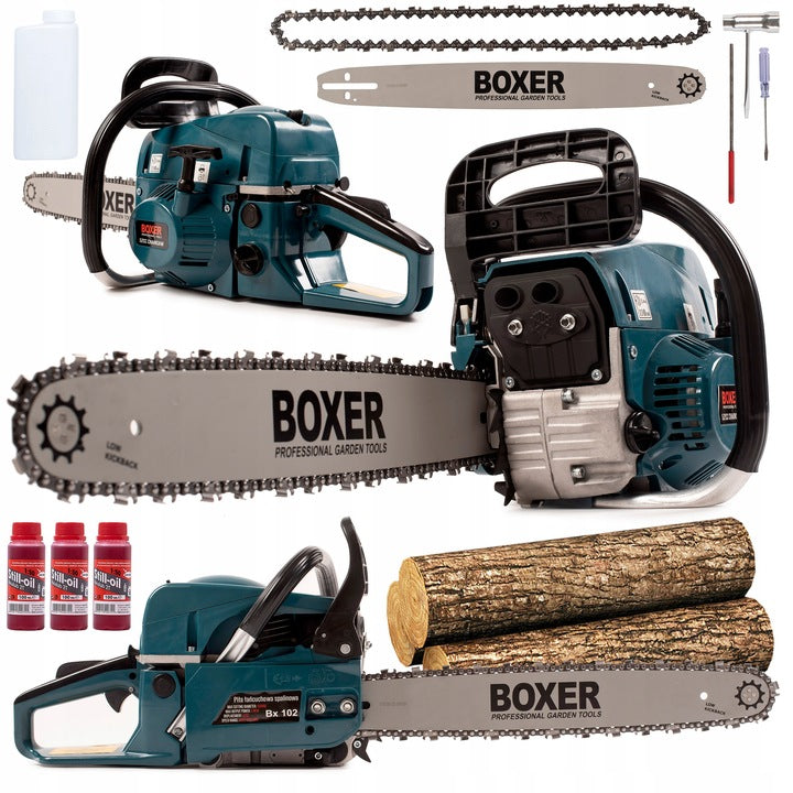 BOXER Benzin Kettensäge 45cm 5.9 kW Grün