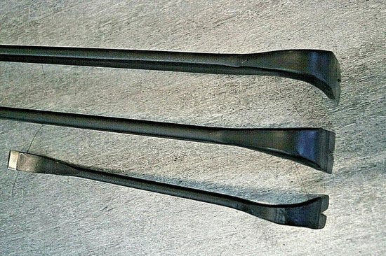 Stahlkaiser Brecheisen Nageleisen  Satz Brechstange 35-60-90cm Kuhfuß Nagelklaue 3-tlg.
