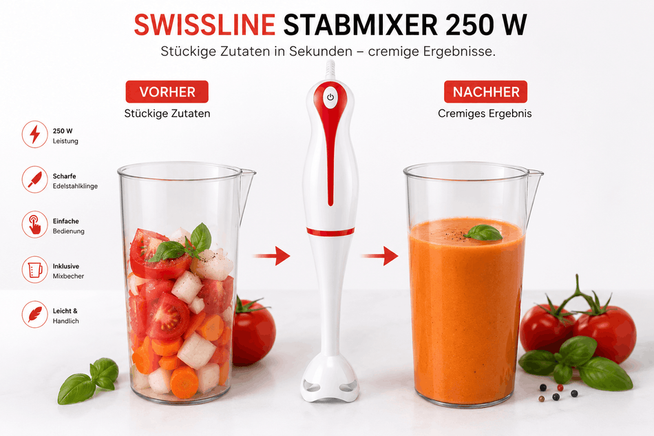 SWISSLINE Kunststoff Stabmixer - 250W