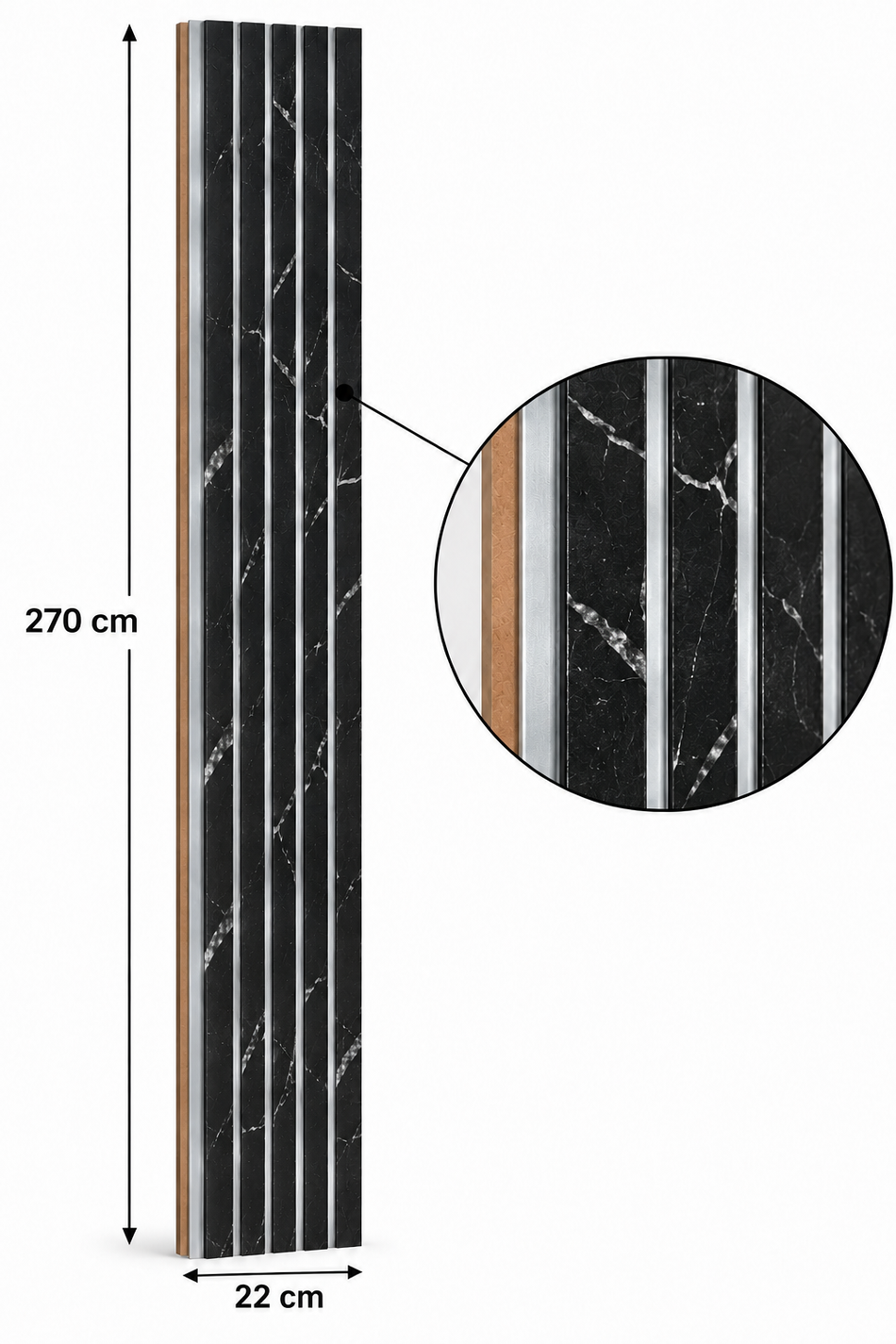 MDF Paneele mit Muster 270x22cm