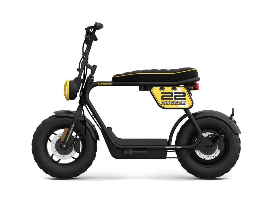 Coopop RUGGED E-Bike E-Scrambler 1200W 25-45 km/h Schwarz