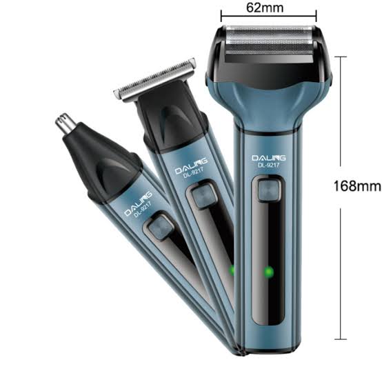 Daling 3 in 1 Akku Haarschneider Rasierer Bart Styling