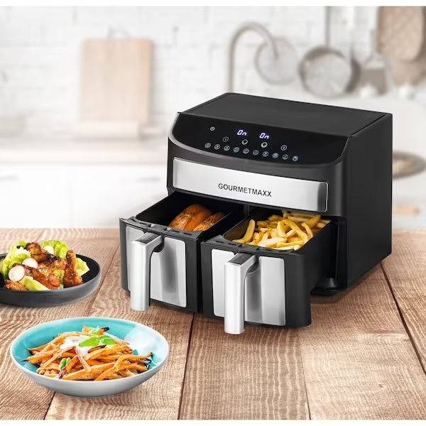 Doppelkammer Heißluftfritteuse 7L - 2400W Airfryer Ofen