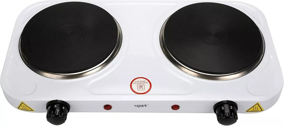 Elektrische Doppel Kochplatte 2500W Doppel Kochfeld Herdplatte
