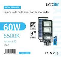 EXTRASTAR Solar LED Strassenlaterne mit Sensor 50 W