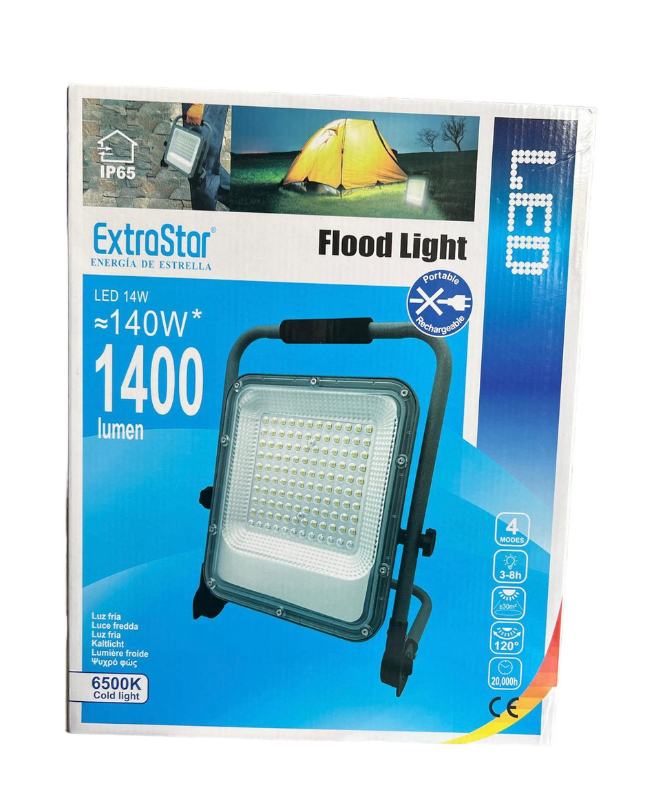 ExtraStar Akku  LED Flutlicht  Strahler 140W