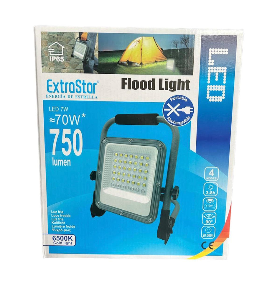 ExtraStar Akku LED Flutlicht Strahler 70W
