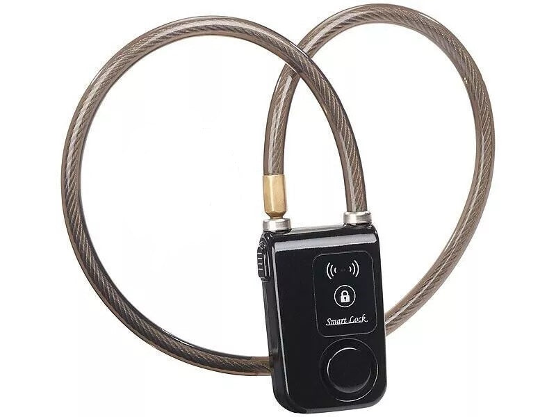 Fahrradschloss Motorrad Tor Tür Schloss mit Alarm 115 dB APP Smart-Lock Bluetooth