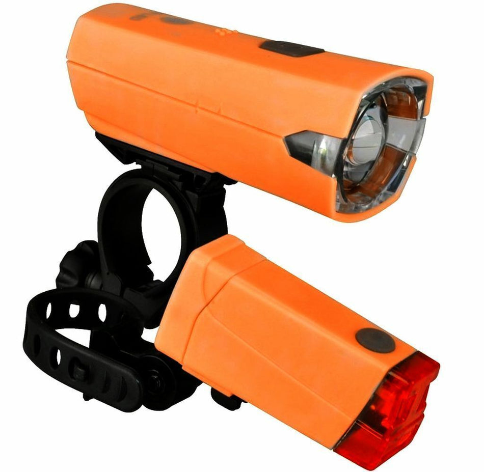 Fischer Batterie LED Fahrradlichter hinten und vorne