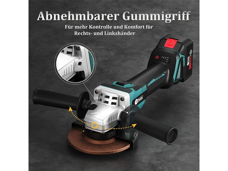 IF Tools Akku Winkelschleifer inkl. 2x Akku und Netzteil