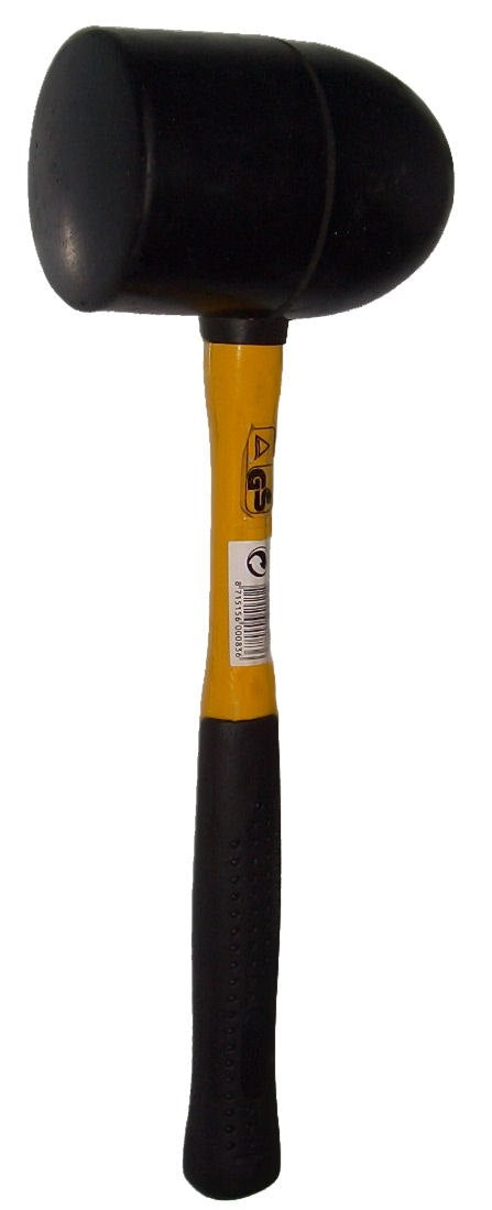 Gummihammer Kunststoffhammer Hammer 1000 gr. mit Metallstiell