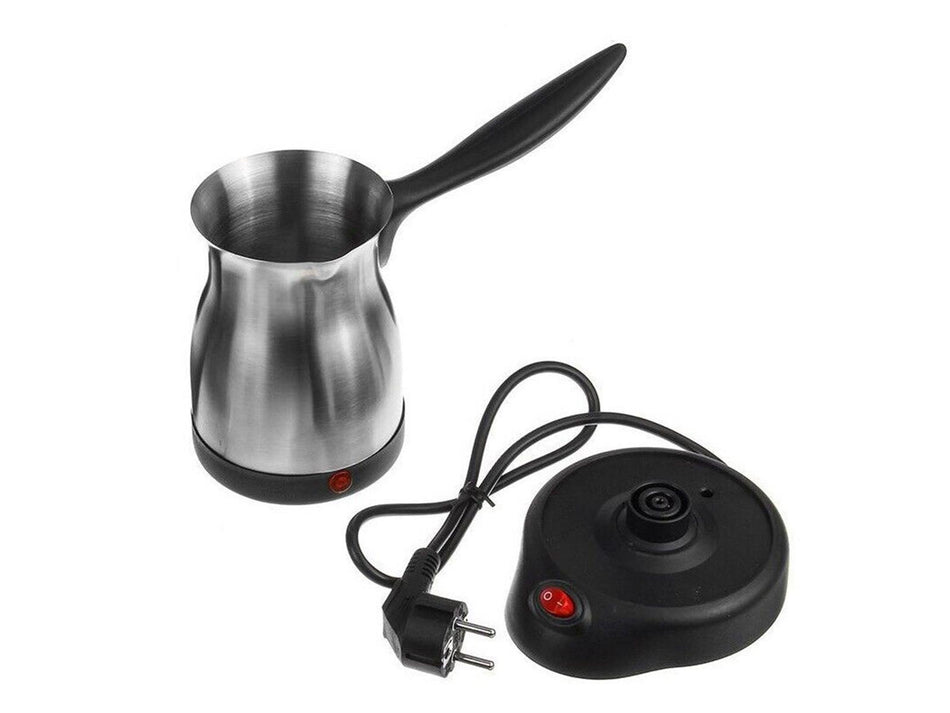 Elektrische Edelstahl Cezve Türkischer Kaffeekocher Mokkamaschine