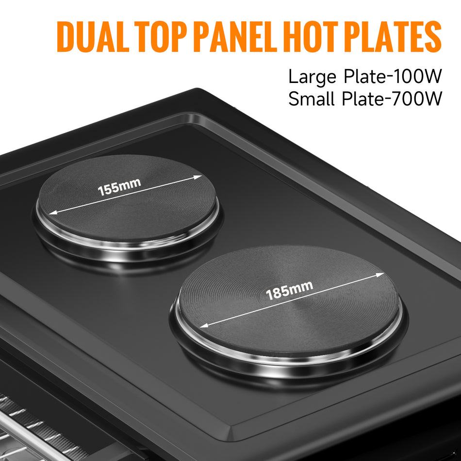 Grill Backofen 1400W 26L 2 x Kochplatte 700W 1000W