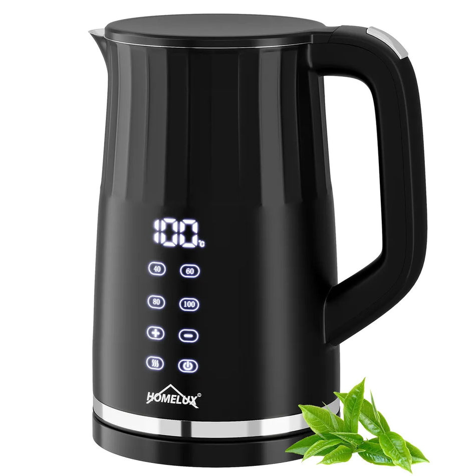 Homelux Elektrisch Wasserkocher  Edelstahl Doppelwand 2200W