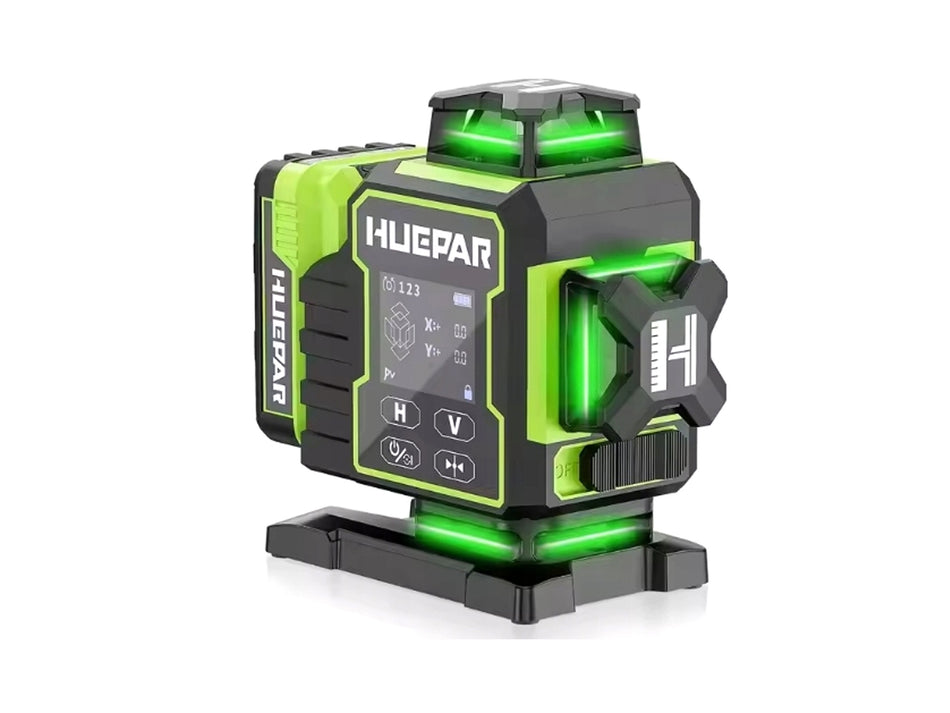 Huepar W04CG 4D Laser-Wasserwaage 4x360 drehbar