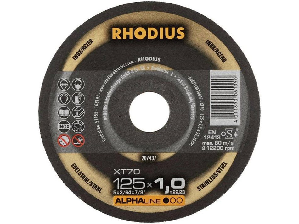 RHODIUS Extradünne Trennscheiben 125 x 1.0 mm