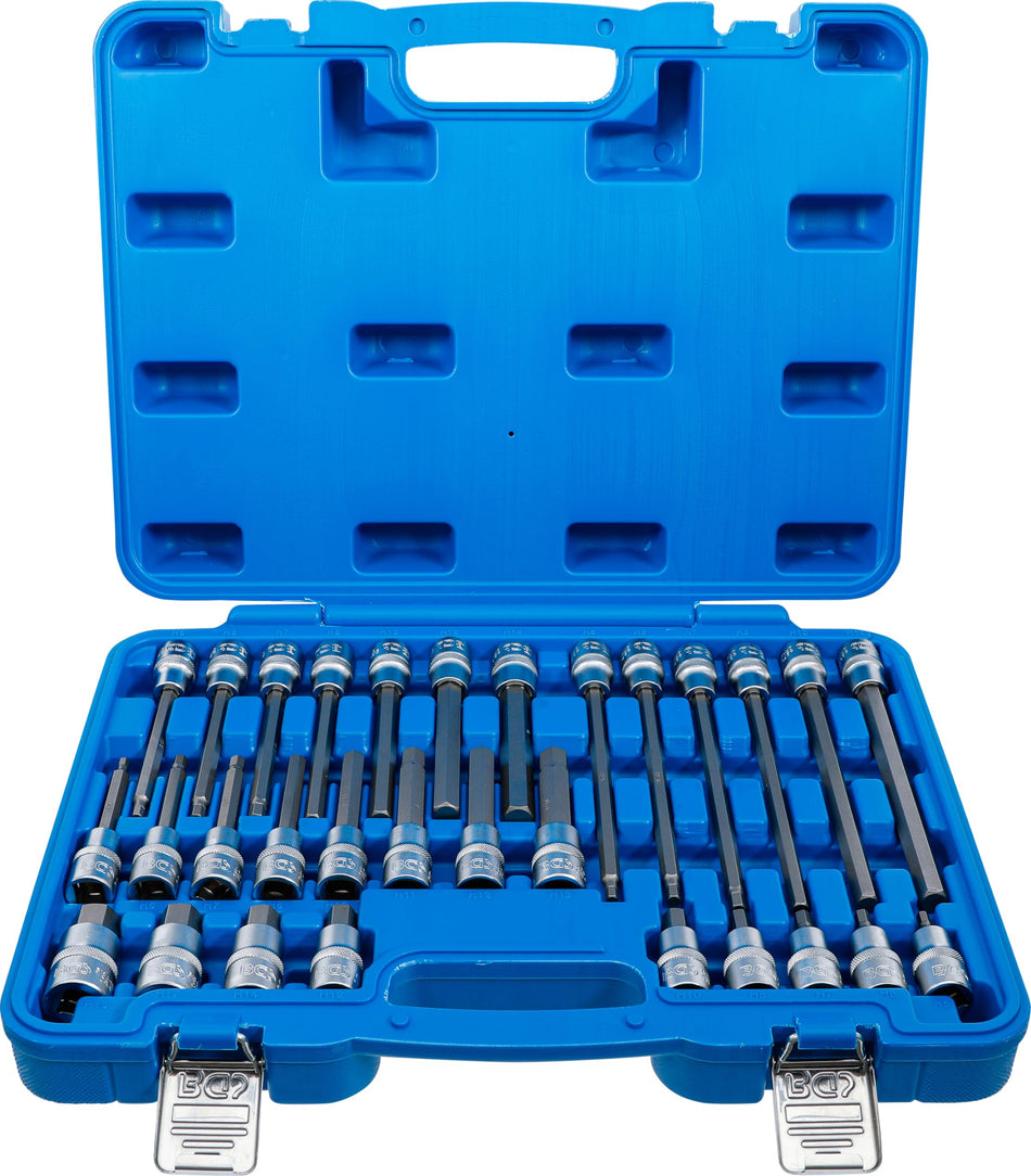 Stahlkaiser 30 tlg. Innen Sechskant 1/2" Steckschlüsselsatz Set Bit Extra Lang