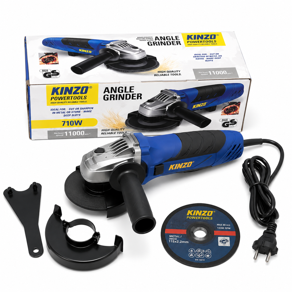 KINZO Winkelschleifer 710W, 230V, 11000 r/min