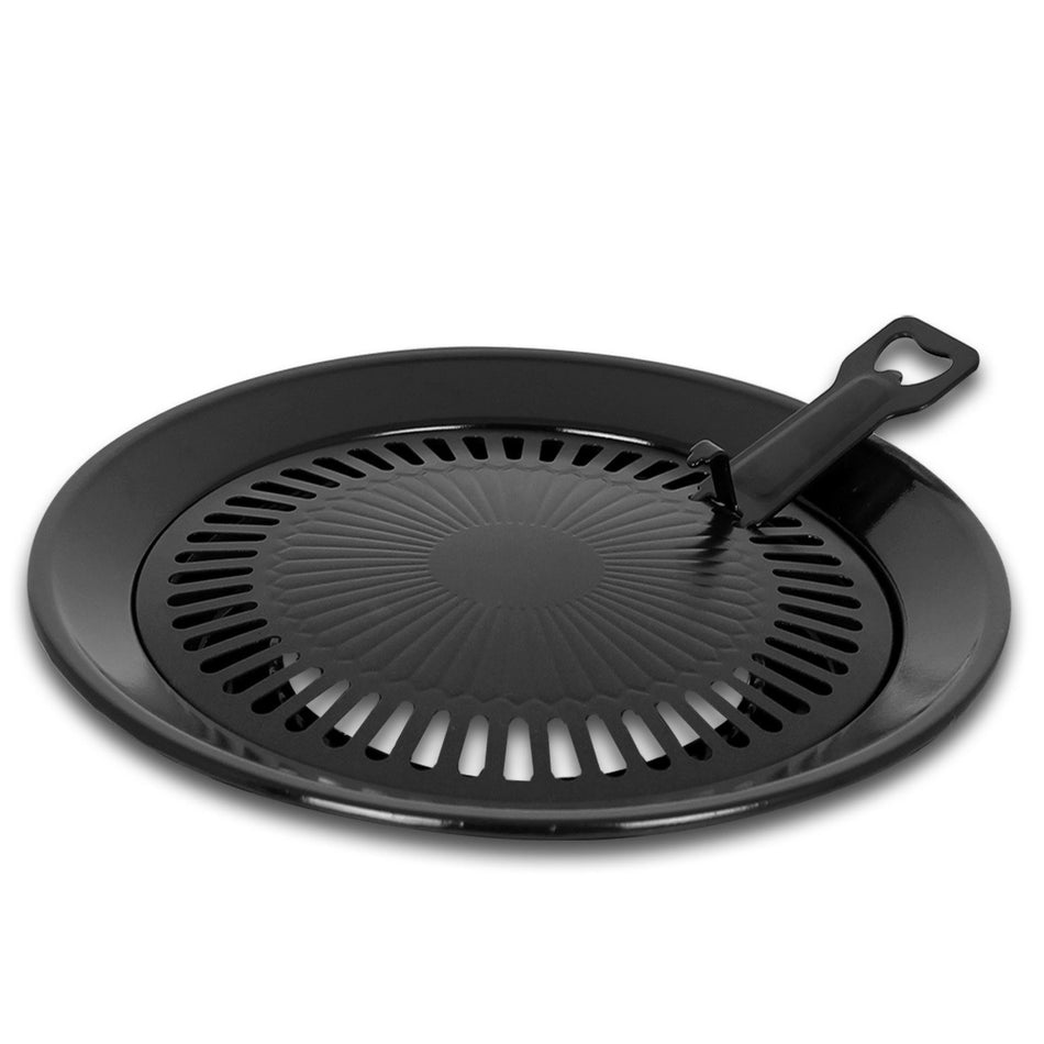 Kochmann Grillplatte Grillaufsatz für tragbare Gaskocher Ø32 cm