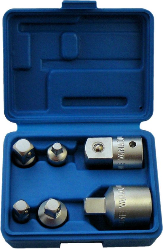 Steckschlüssel Adapter Set 6tlg Stecknuss Satz 1/2"3/4"1/4"3/8"
